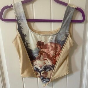 Renaissance art corset top NWOT sz Sm